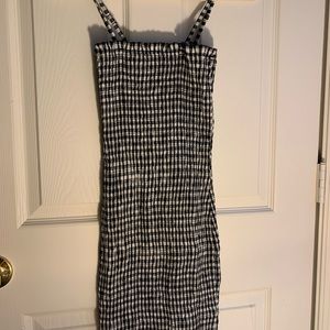 LF gingham bodycon dress